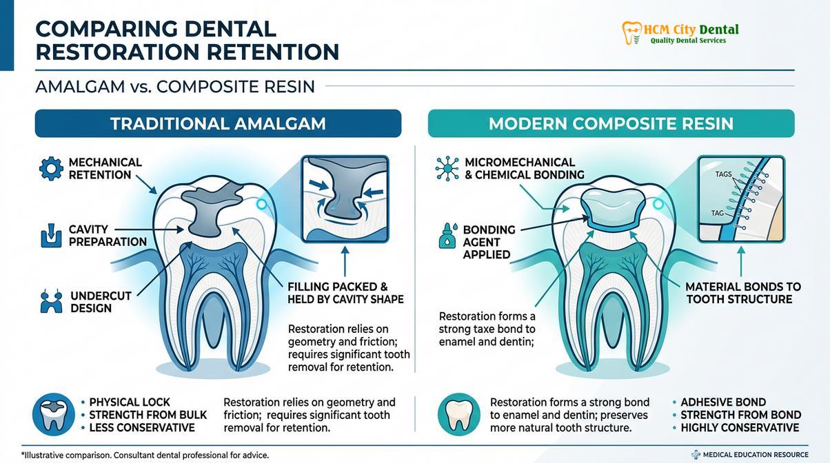 Summary diagram of Replacing Old Silver Fillings Composite Vietnam