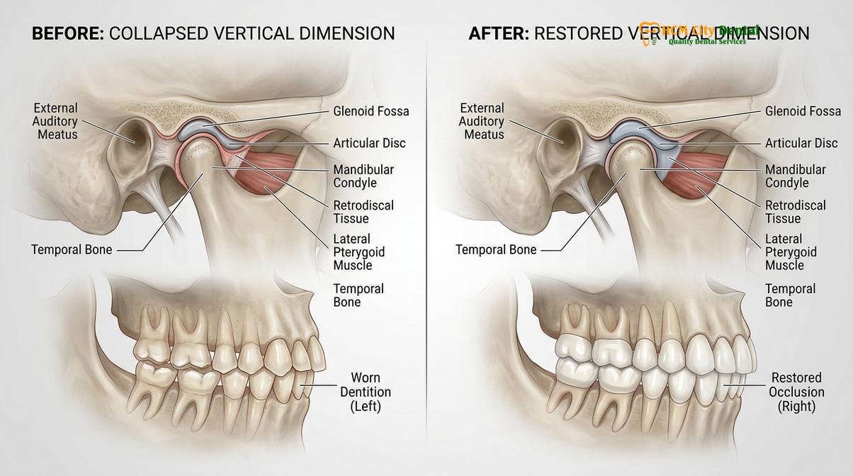 Clinical photography related to vertical dimension of occlusion