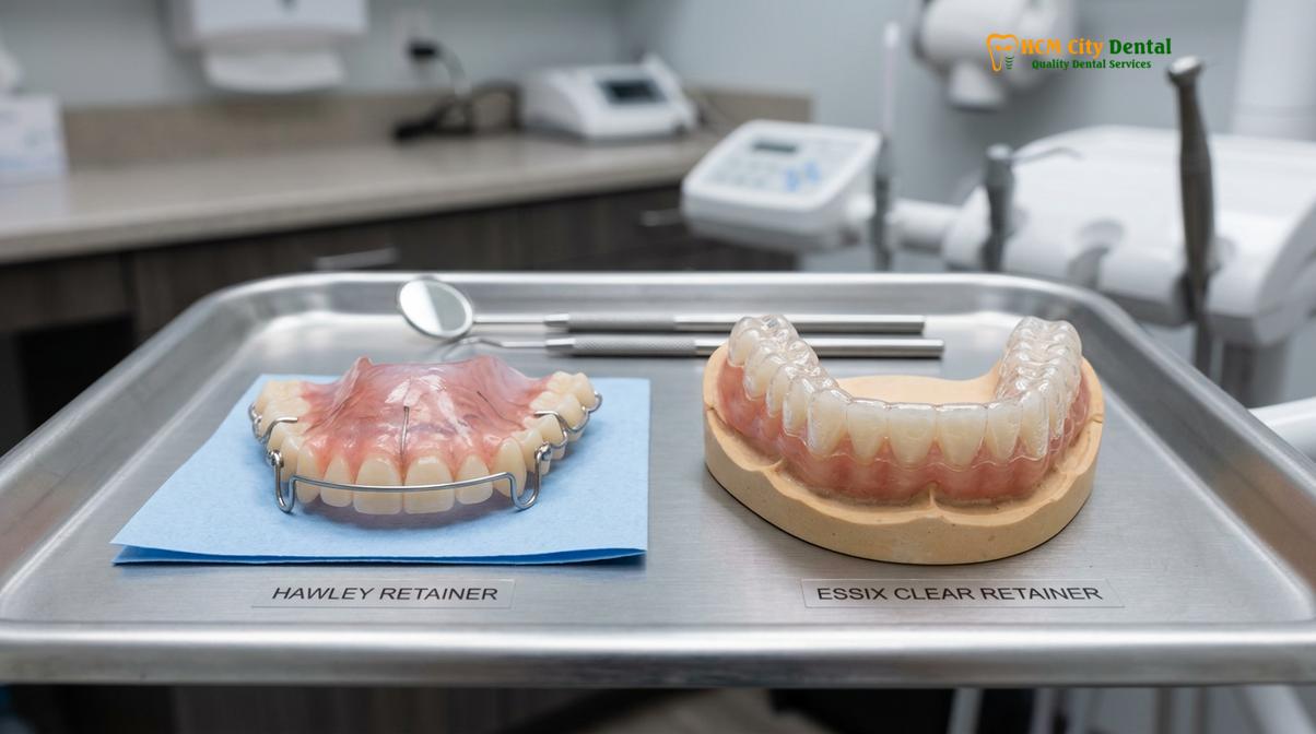 Visual description of retainer for adults