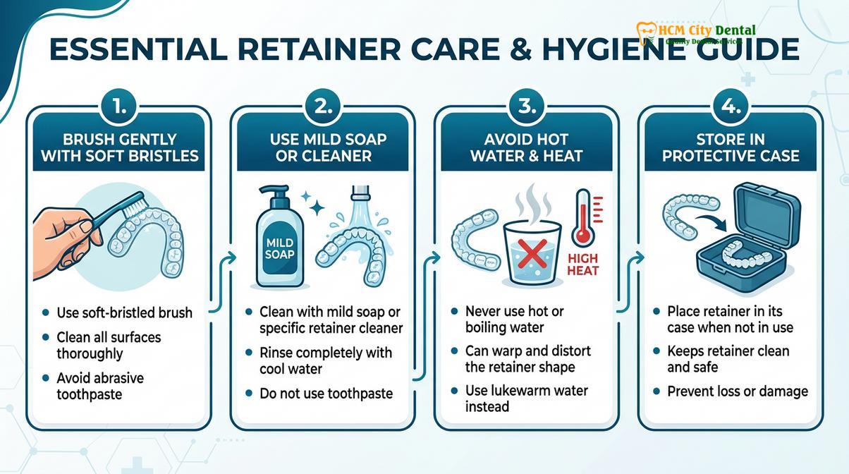 Summary diagram of retainer for adults