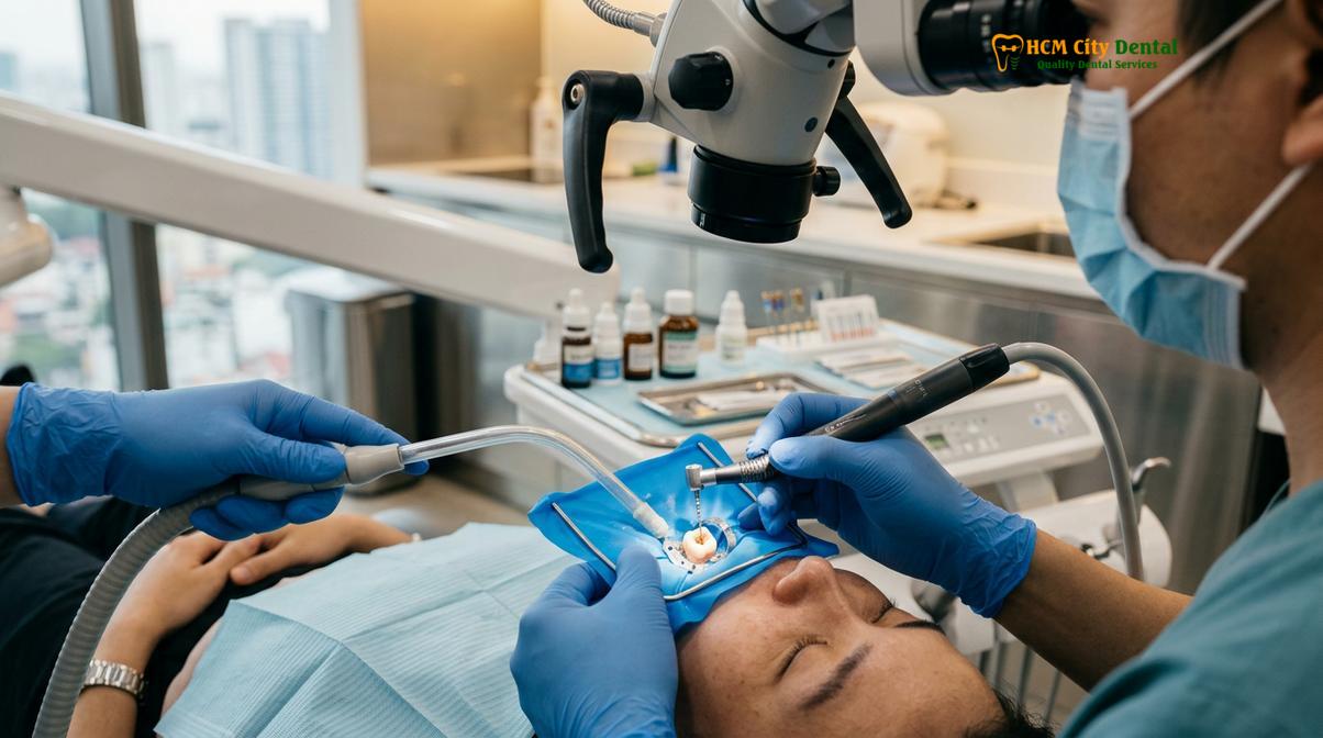 Clinical illustration of Root Canal Cost Vietnam vs Australia