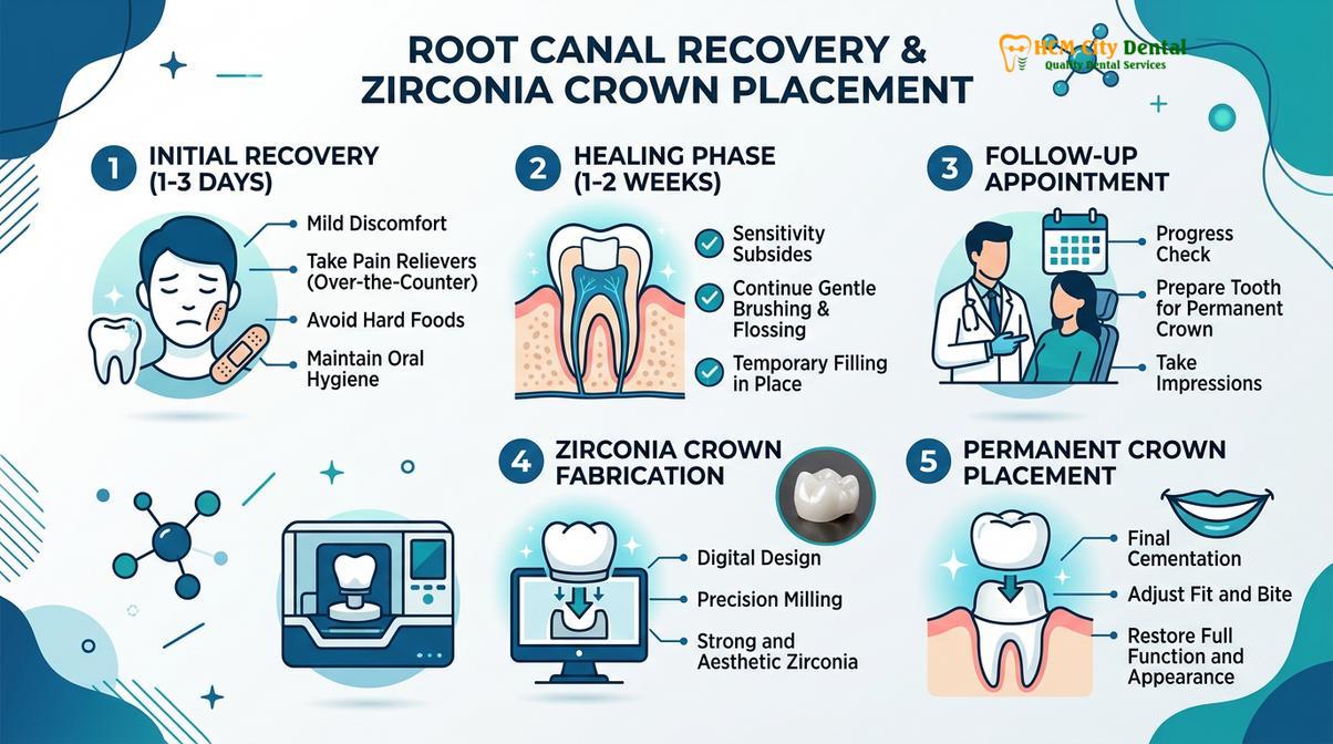 Summary diagram of Root Canal Cost Vietnam vs Canada