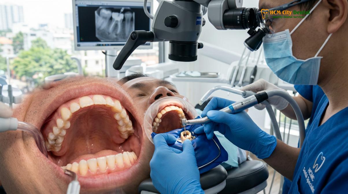 Clinical illustration of Root Canal Cost Vietnam vs Japan