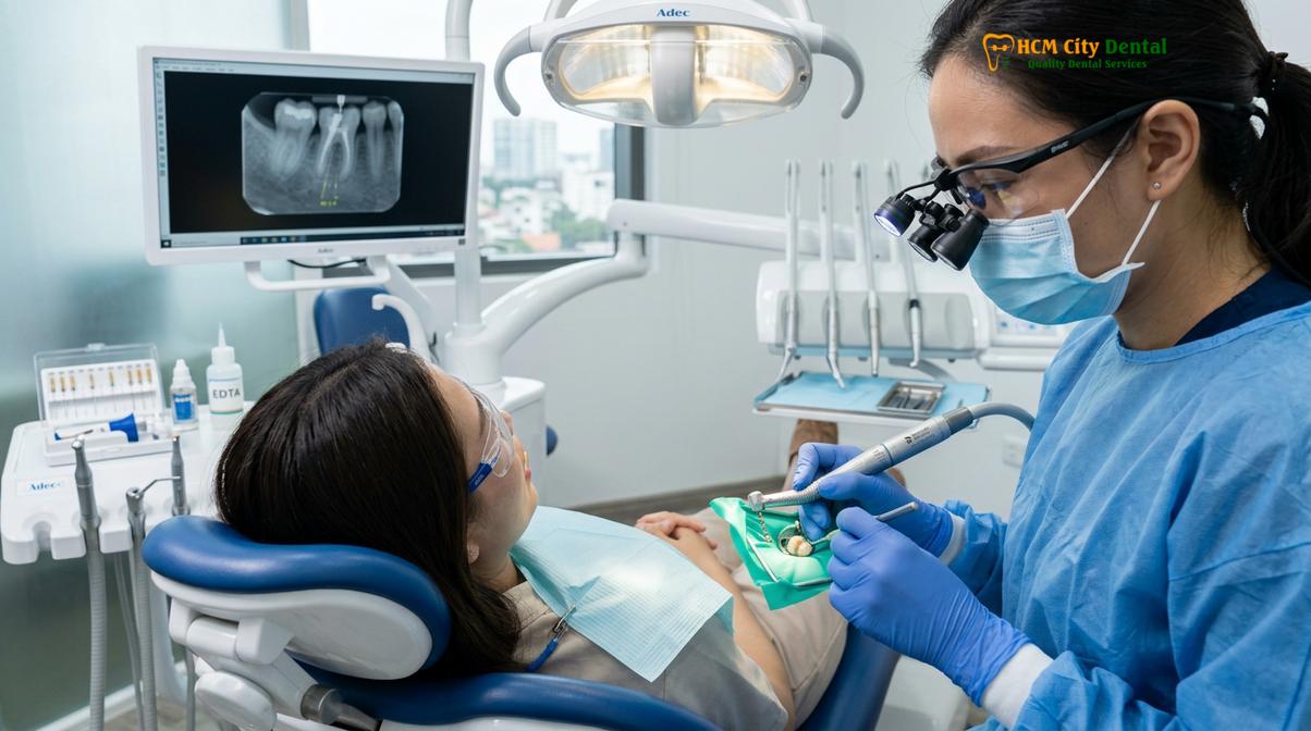 Clinical illustration of Root Canal Cost Vietnam vs USA