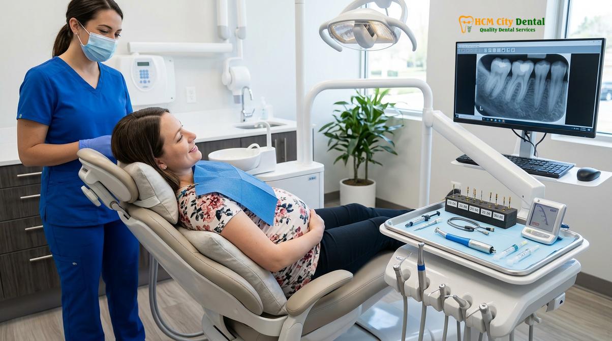 Visual illustration of Root Canal During Pregnancy
