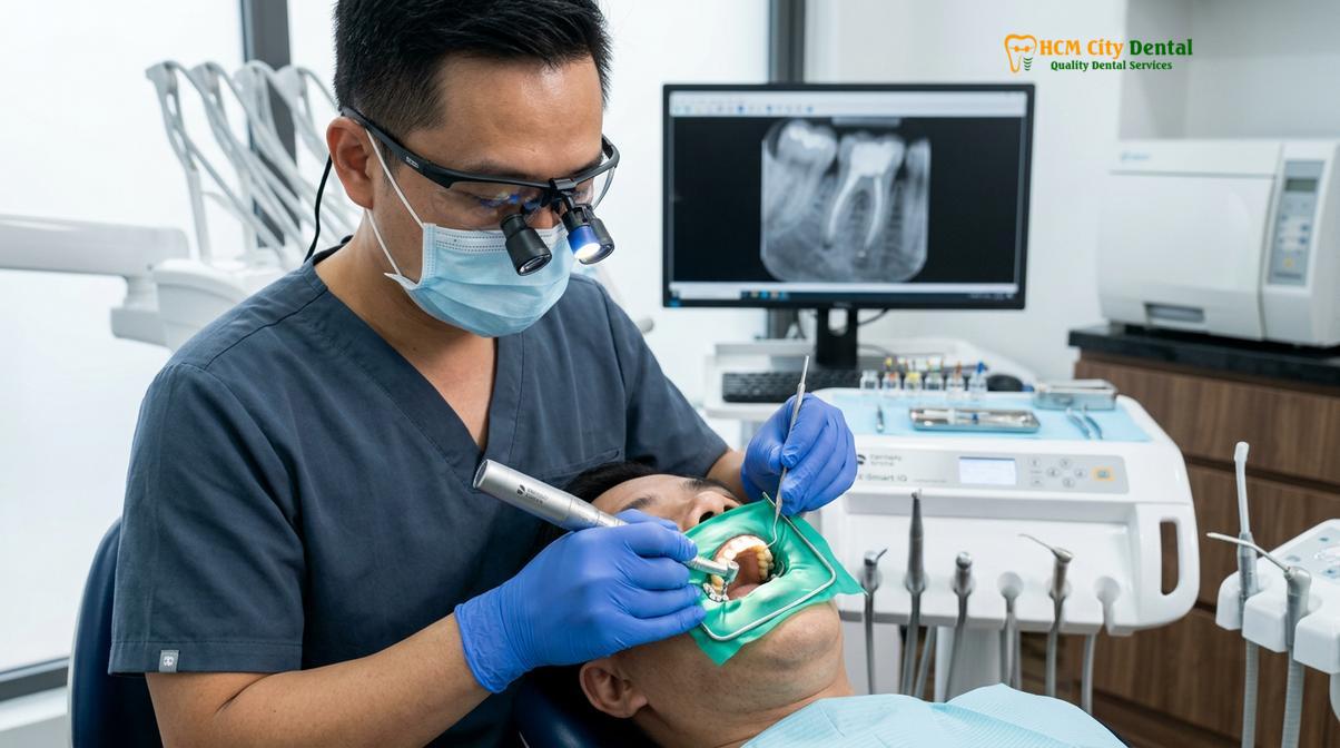Clinical illustration of Root Canal Retreatment HCMC