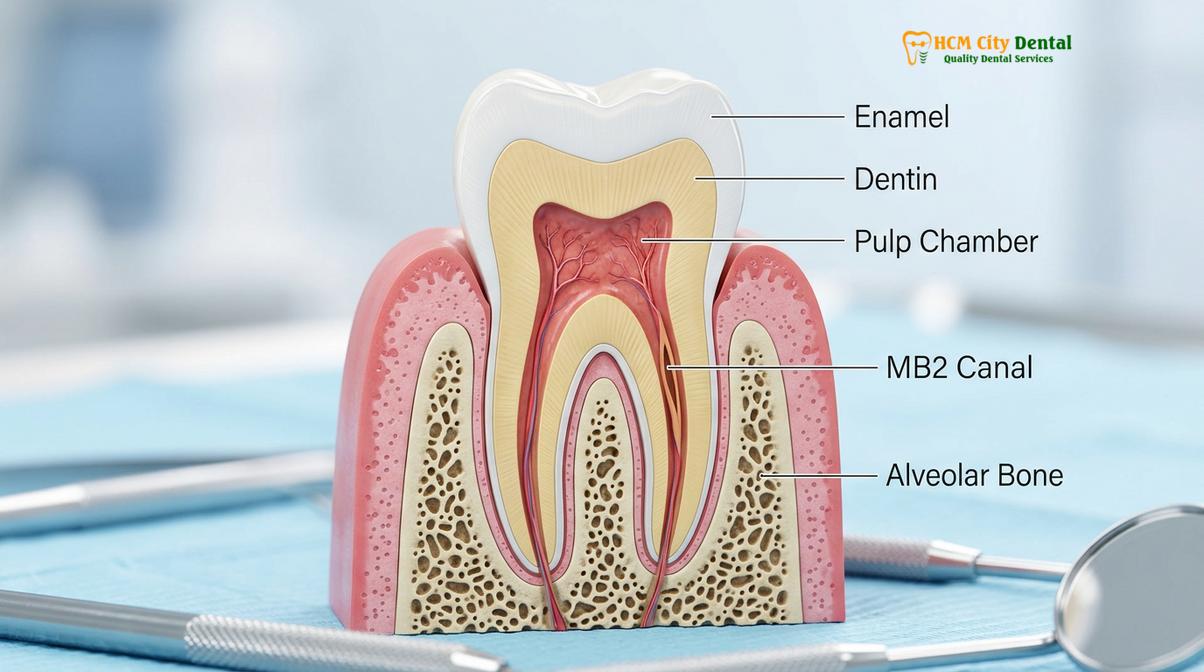 Visual illustration of Root Canal CBCT Scan