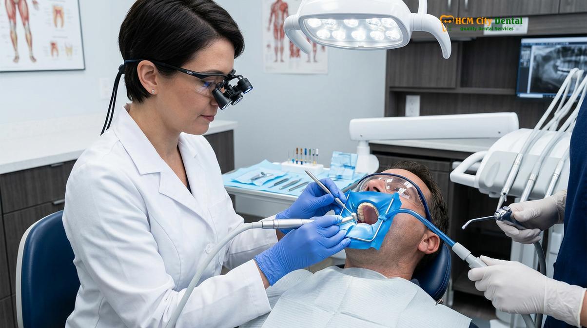 Visual description of Same Day Root Canal Saigon