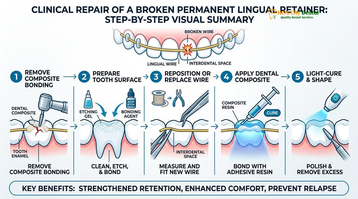 Summary diagram of same day retainer service Saigon