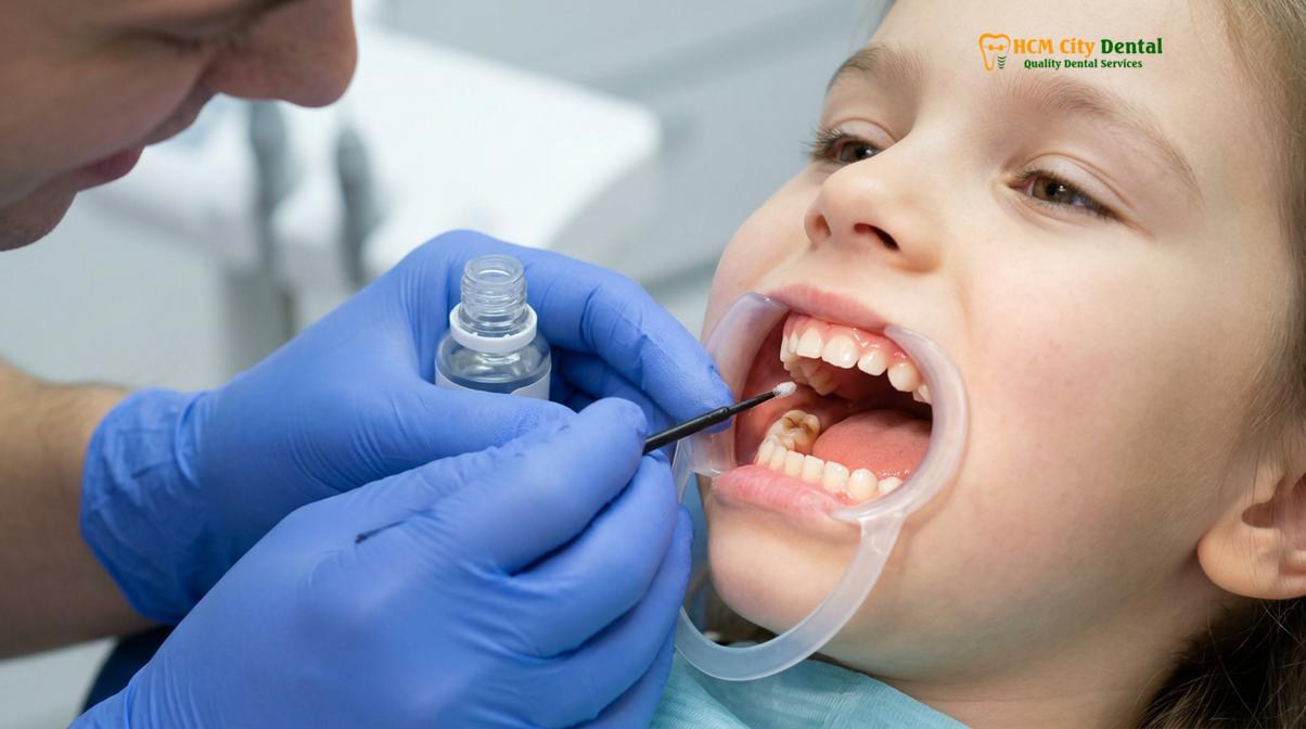 Visual description of screaming child dental clinic