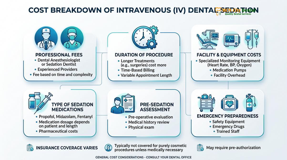 Summary diagram of sedation dentistry cost vietnam