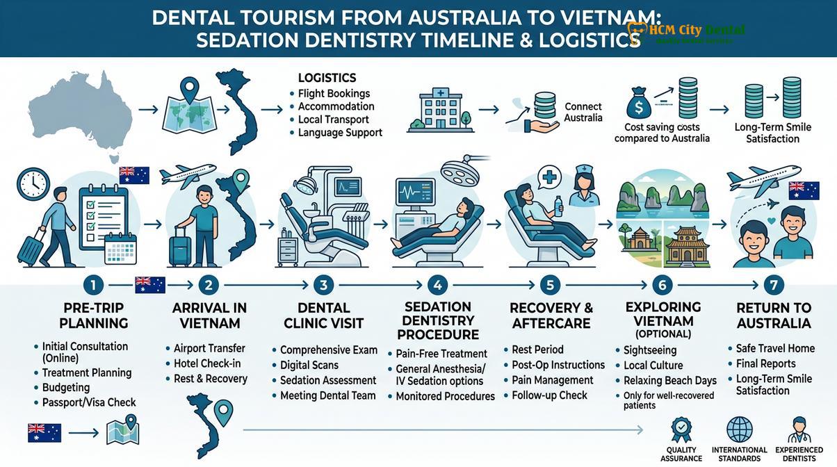 Visual illustration of sedation cost Vietnam vs Australia