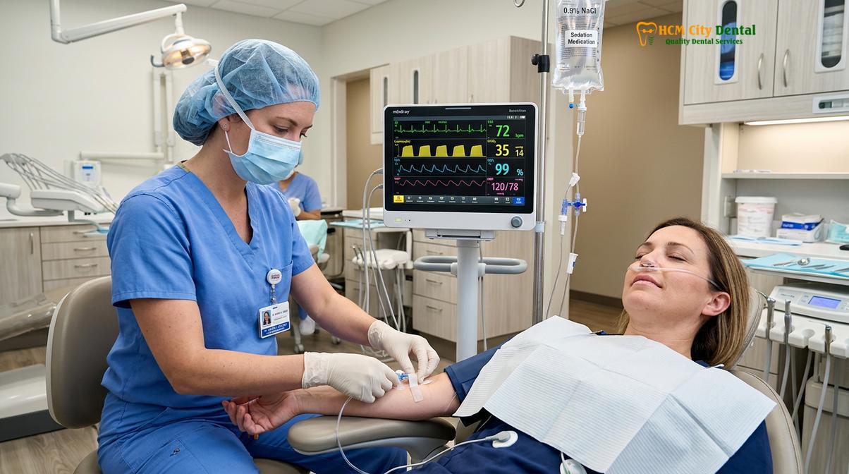 Visual description of sedation cost Vietnam vs UK