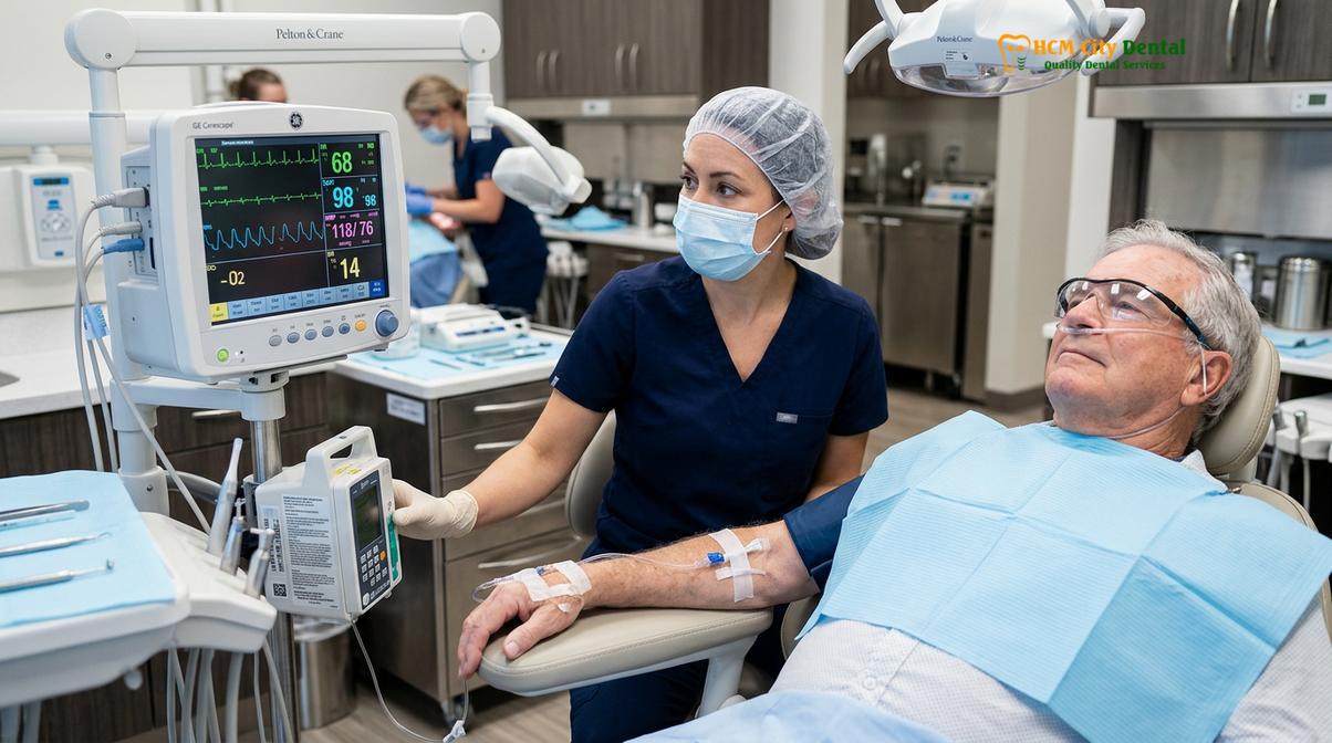 Visual description of sedation dentistry elderly patients