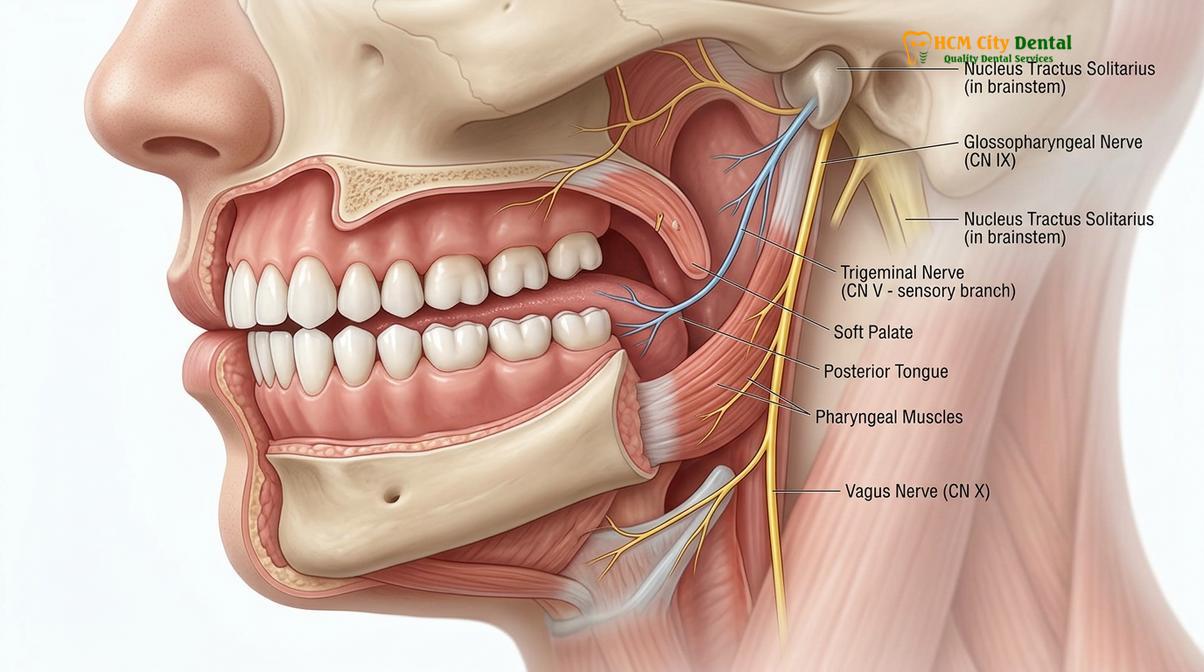 Visual description of sedation gag reflex