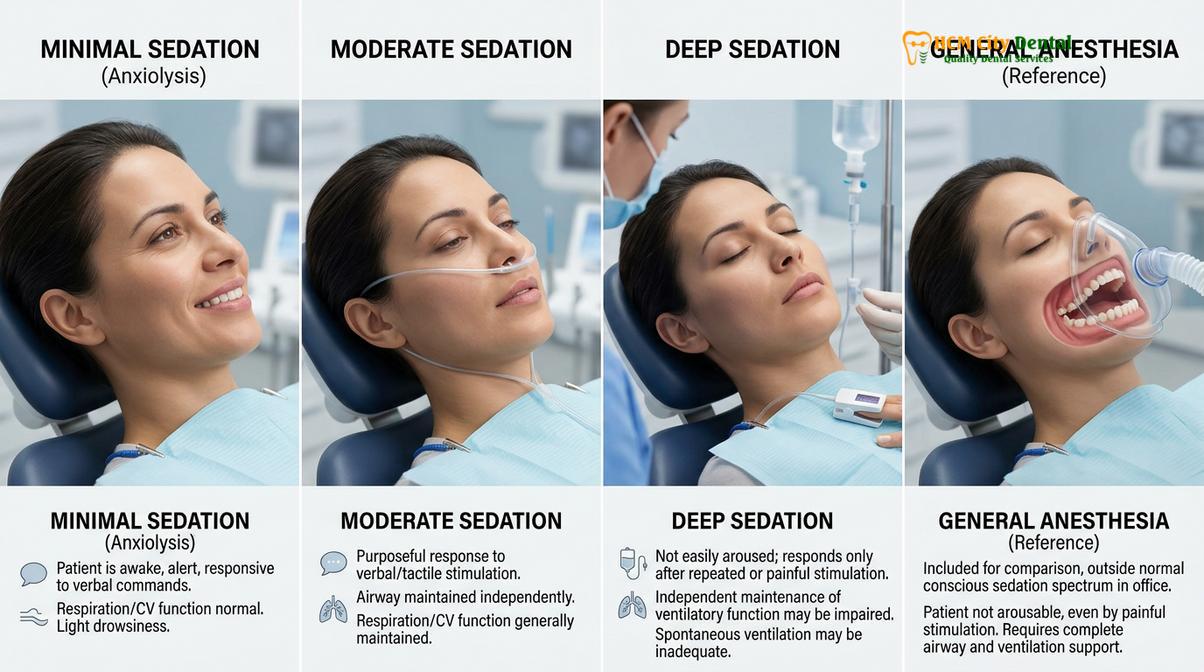 Visual description of sedation dentistry safety