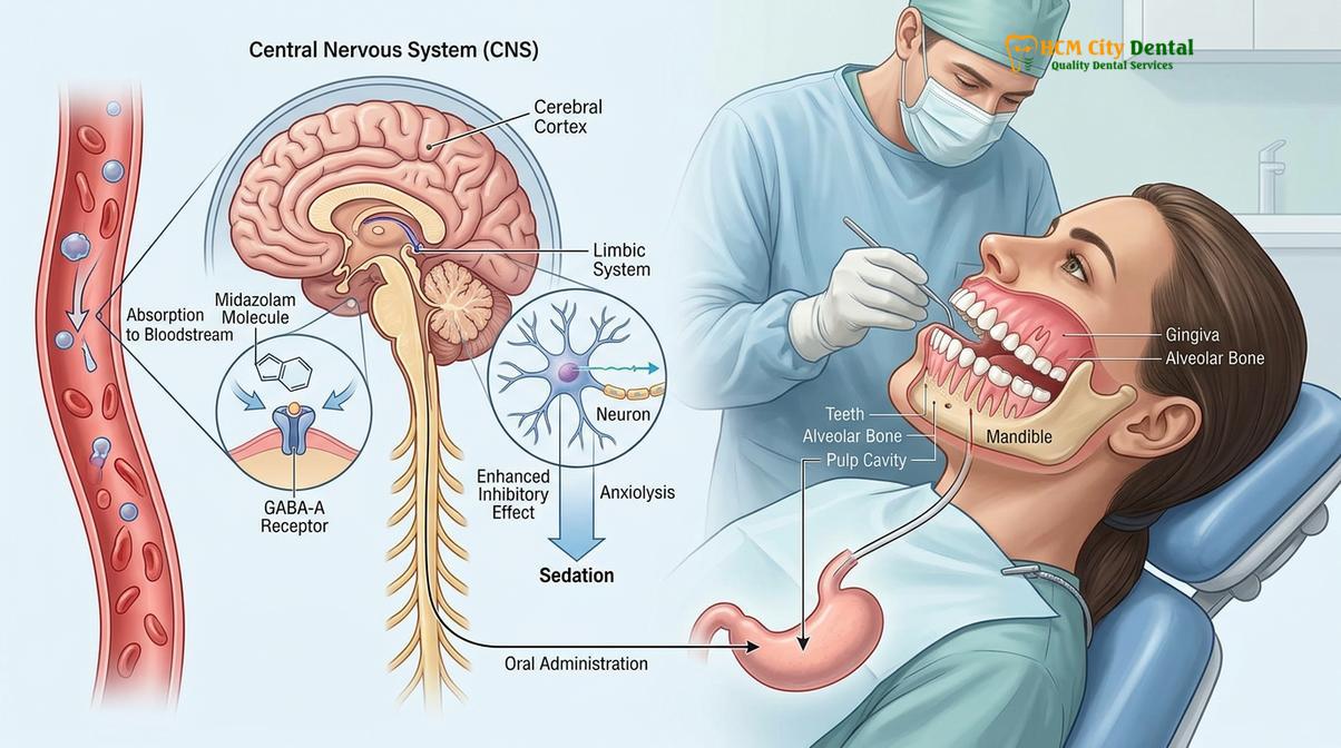Clinical photography related to sedation for dental cleaning