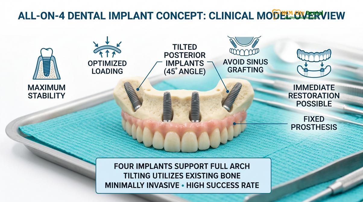 Summary diagram of sedation dental implants