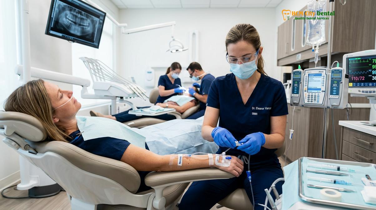 Clinical photography related to sedation multiple procedures