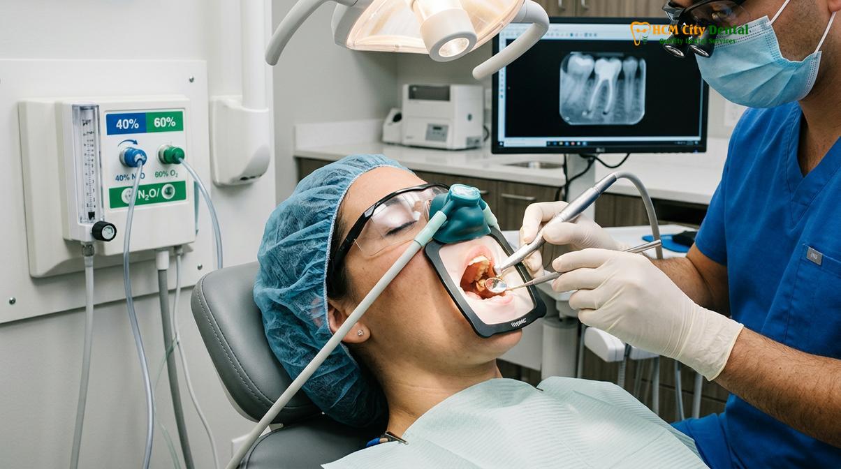 Visual description of sedation root canal