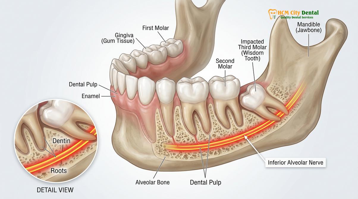 Visual illustration of sedation wisdom teeth