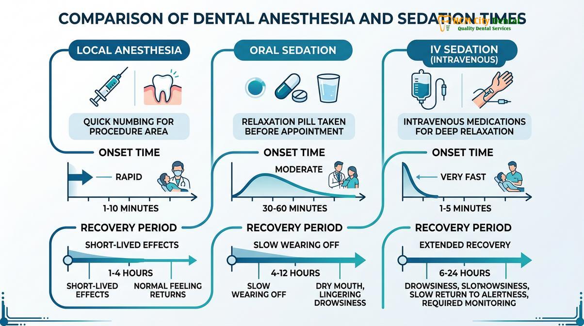 Visual illustration of sedation wisdom teeth