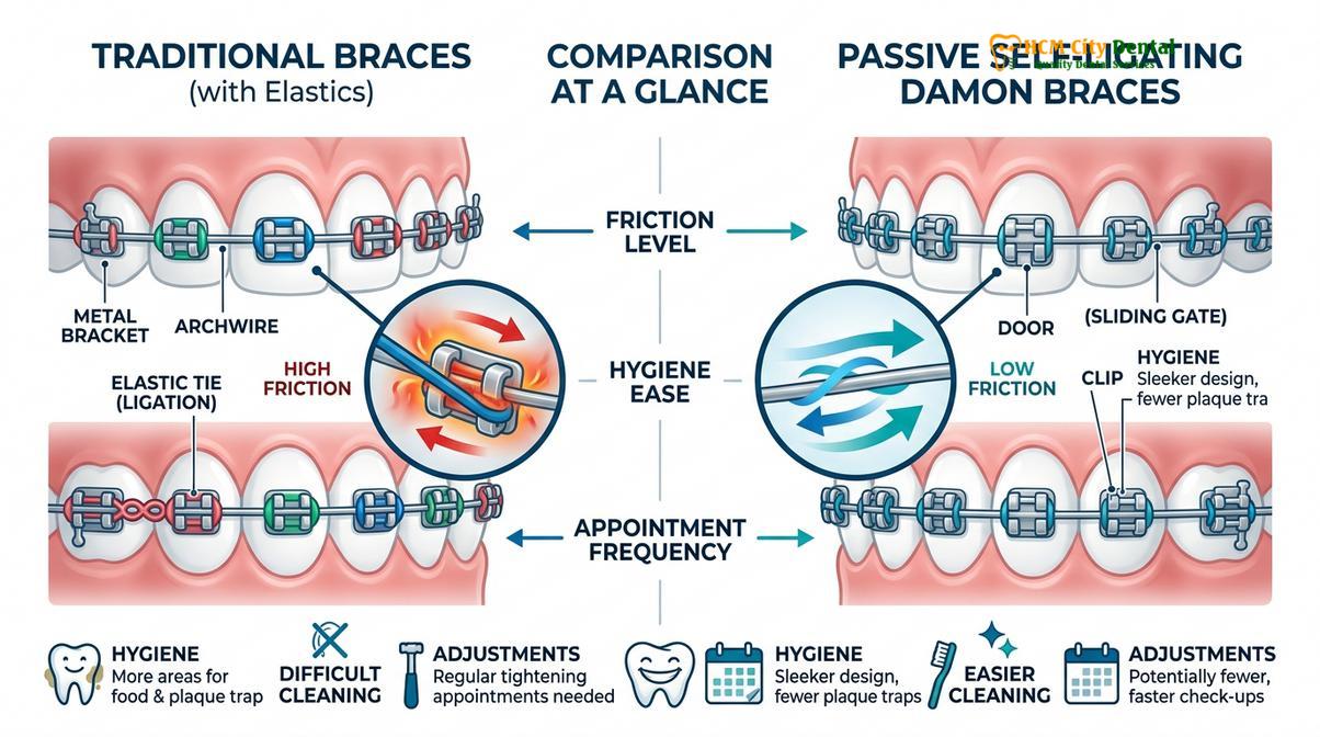Summary diagram of self ligating damon braces vietnam