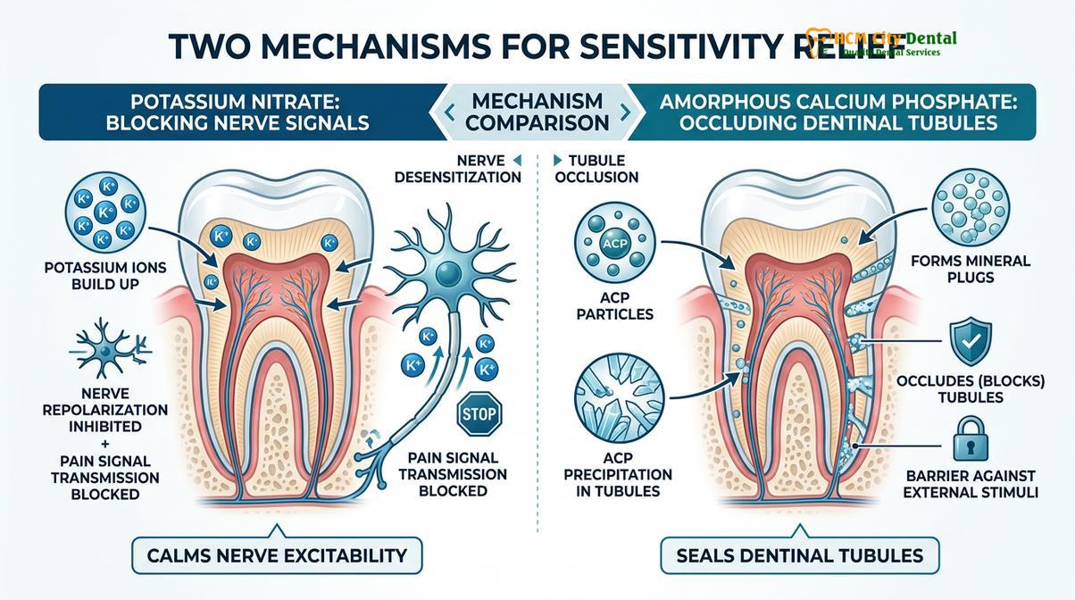 Summary diagram of sensitive teeth after whitening remedies