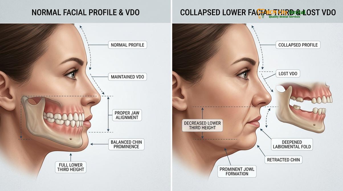 Clinical photography related to Severe Bruxism Damage