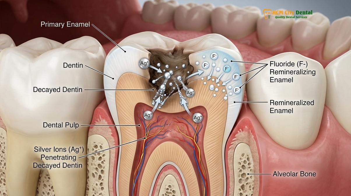 Clinical photography related to silver diamine fluoride kids