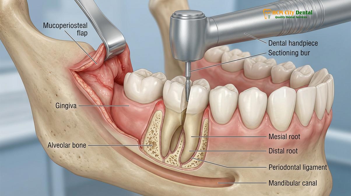 Visual description of Simple vs Surgical Extraction Differences