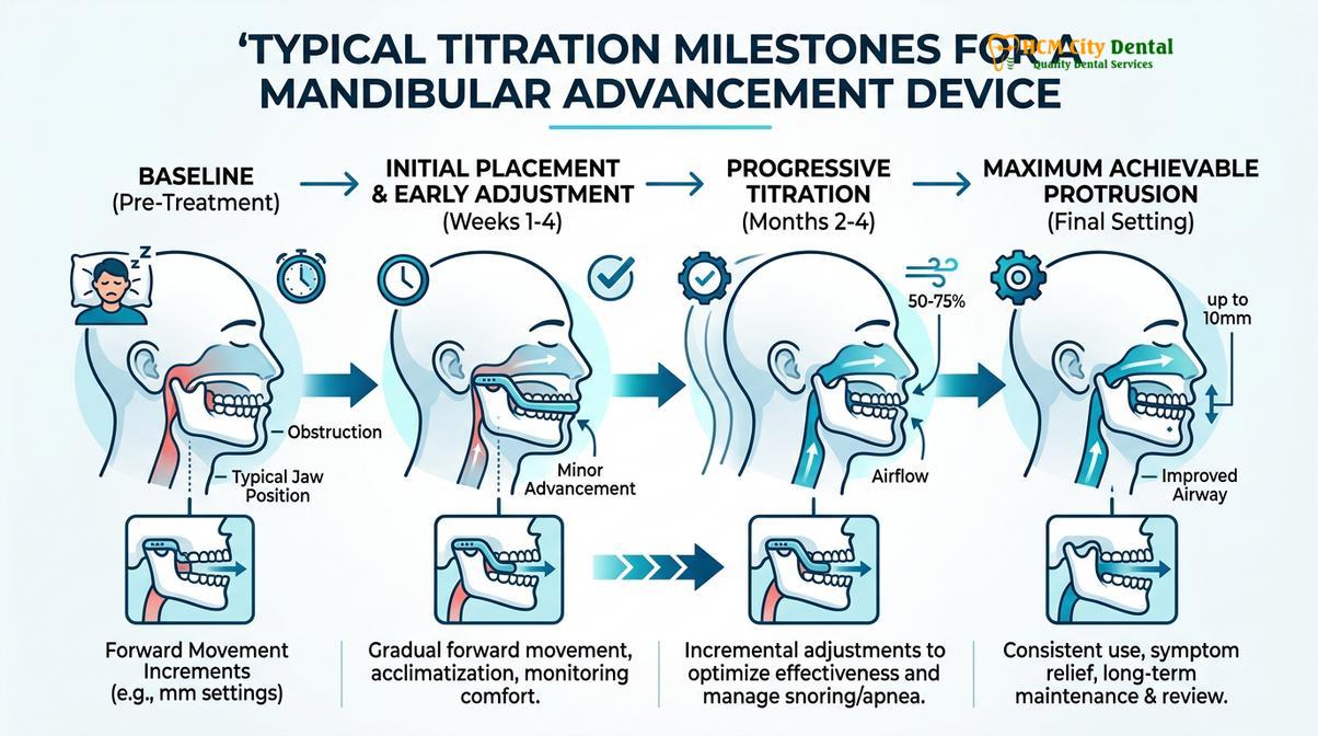 Summary diagram of sleep apnea dental implants