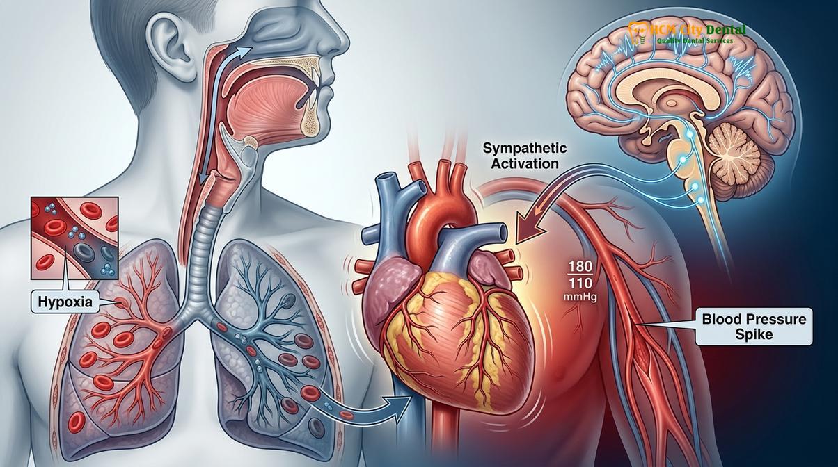 Visual description of sleep apnea vs snoring