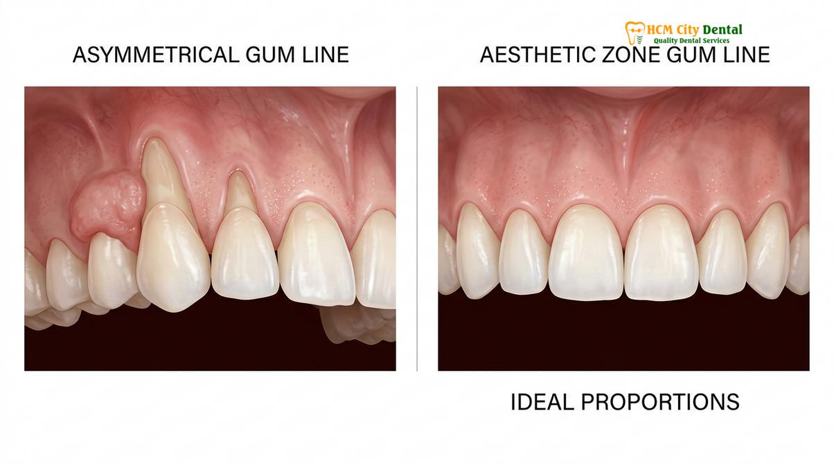 Visual description of Smile Design Gum Line
