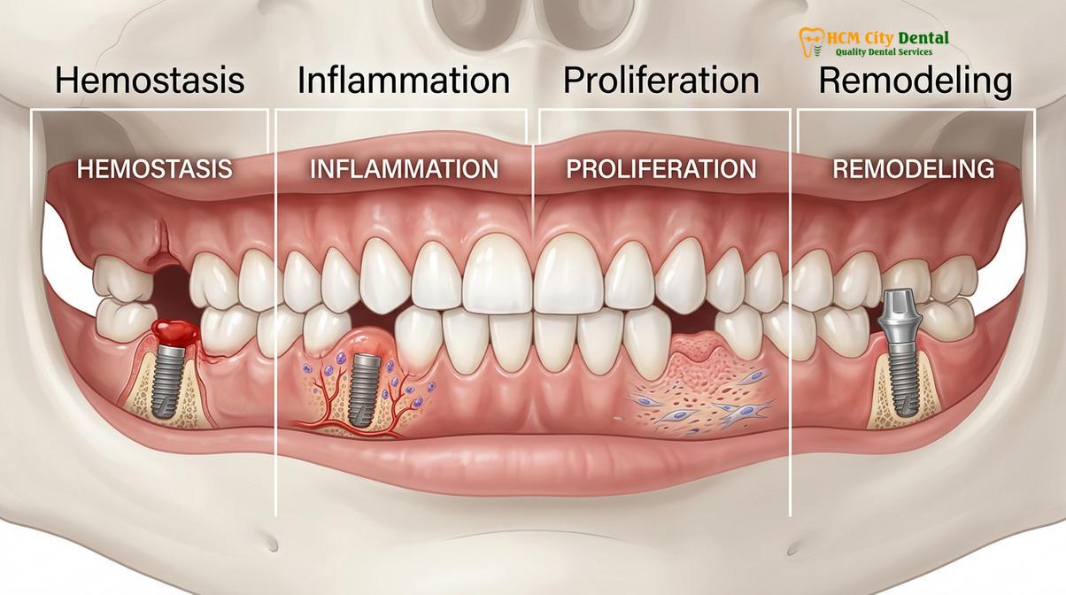 Clinical illustration of soft foods restaurants District 1 Saigon dental surgery