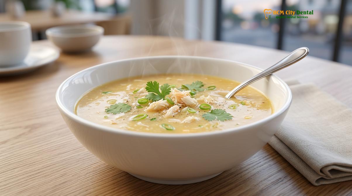 Clinical photography related to soft foods restaurants District 1 Saigon dental surgery