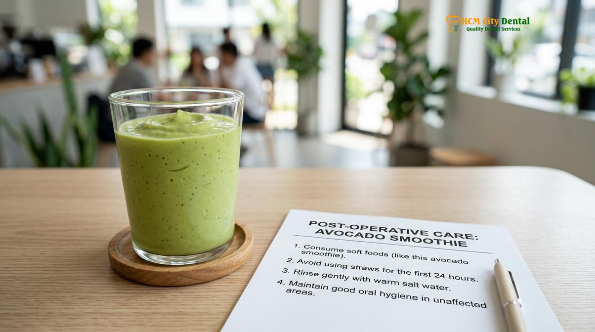 Visual description of soft foods restaurants District 1 Saigon dental surgery