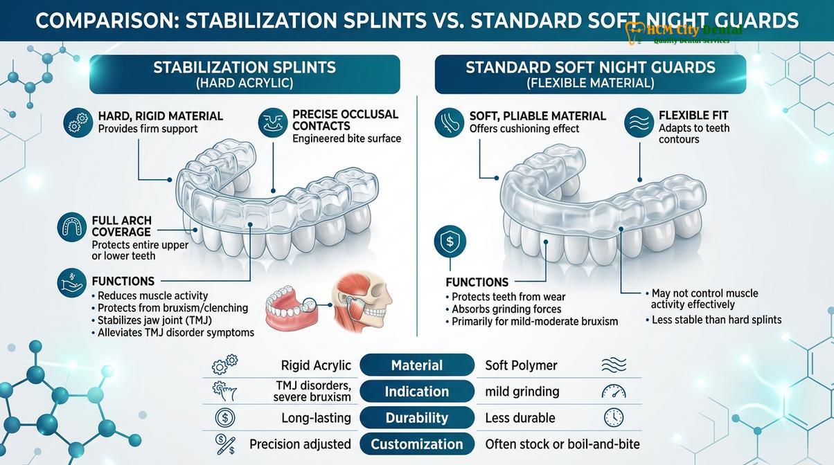 Summary diagram of Stabilisation Splint TMD Cost