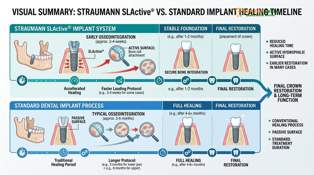 Summary diagram of Straumann vs Nobel Biocare