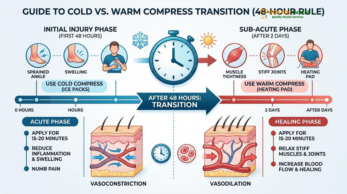 Summary diagram of reduce swelling wisdom teeth