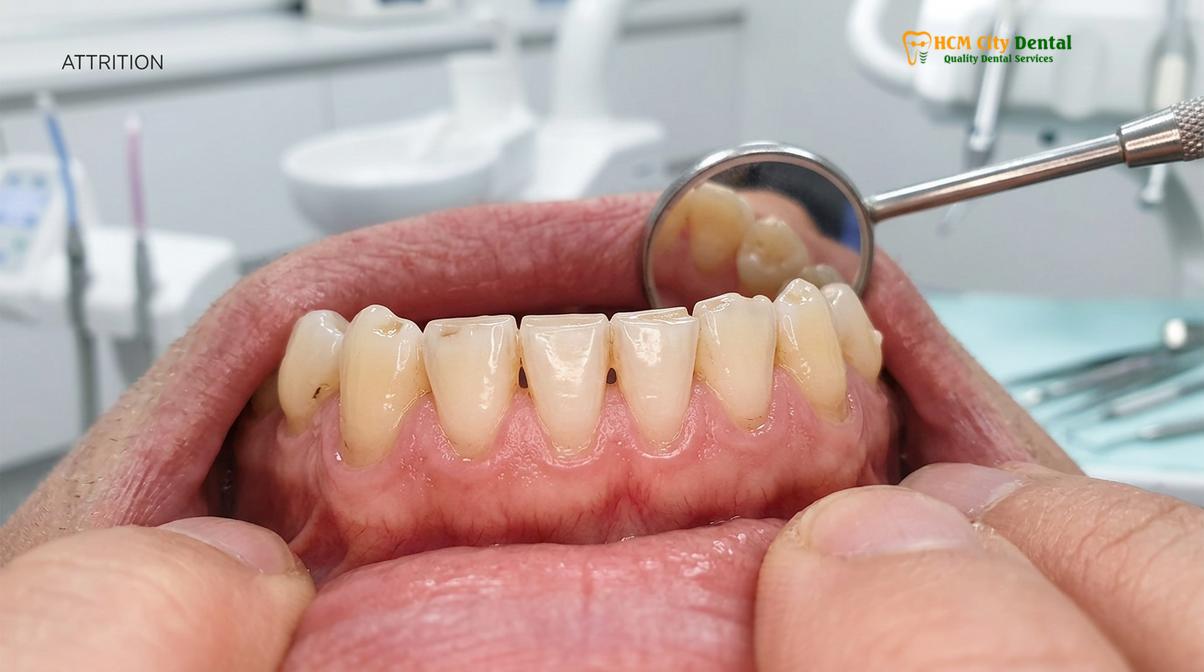 Visual illustration of teeth grinding in sleep