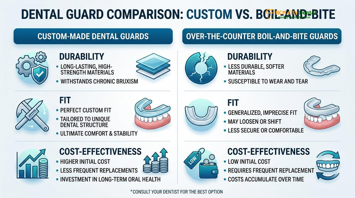 Summary diagram of teeth mouth guard