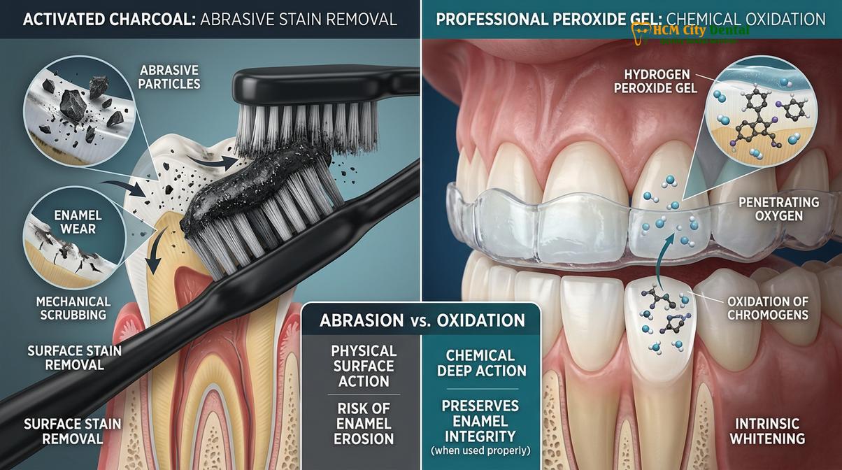 Visual description of is teeth whitening safe for enamel