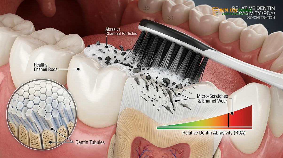 Visual description of teeth whitening strips vs professional
