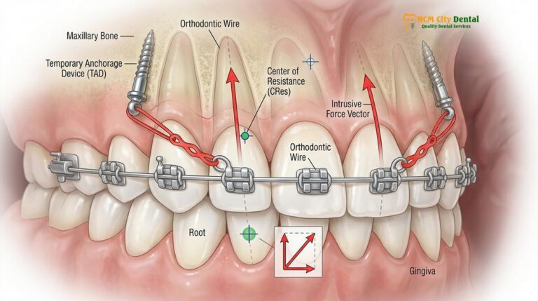 TADs Intrusion for Gummy Smile: Clinical Biomechanics & Laser Contouring