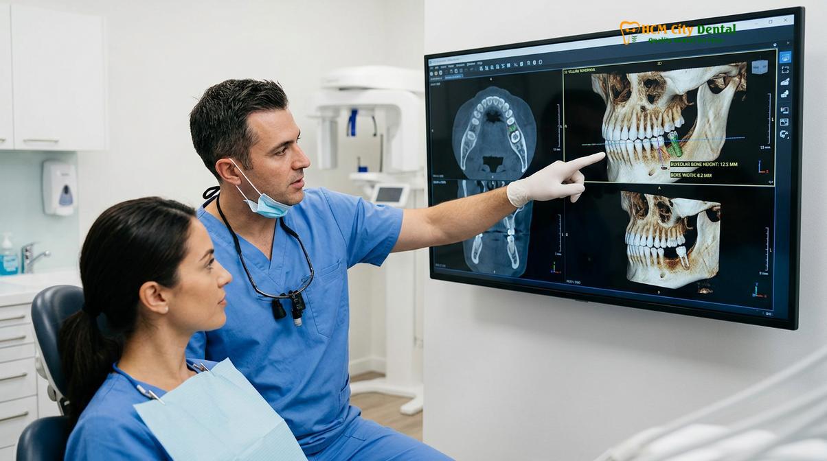 Visual description of titanium vs zirconia implants