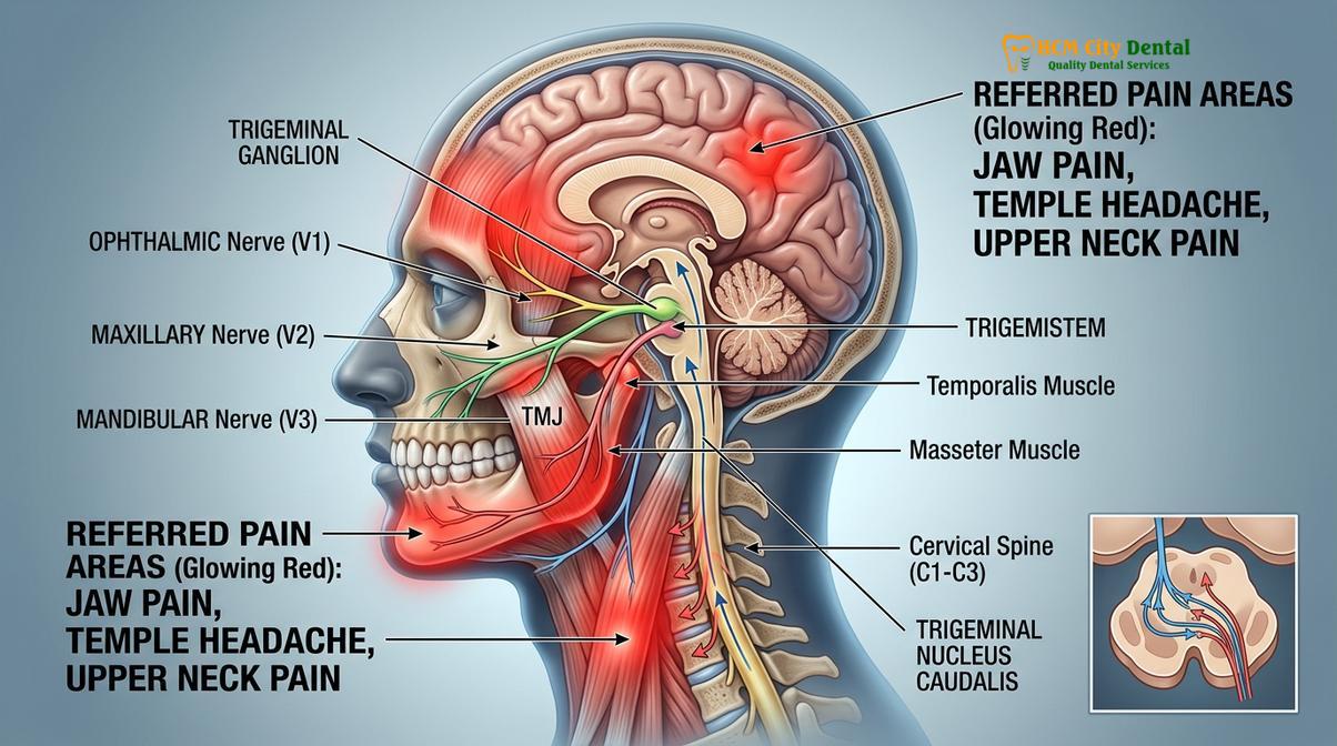 Visual description of TMJ posture connection