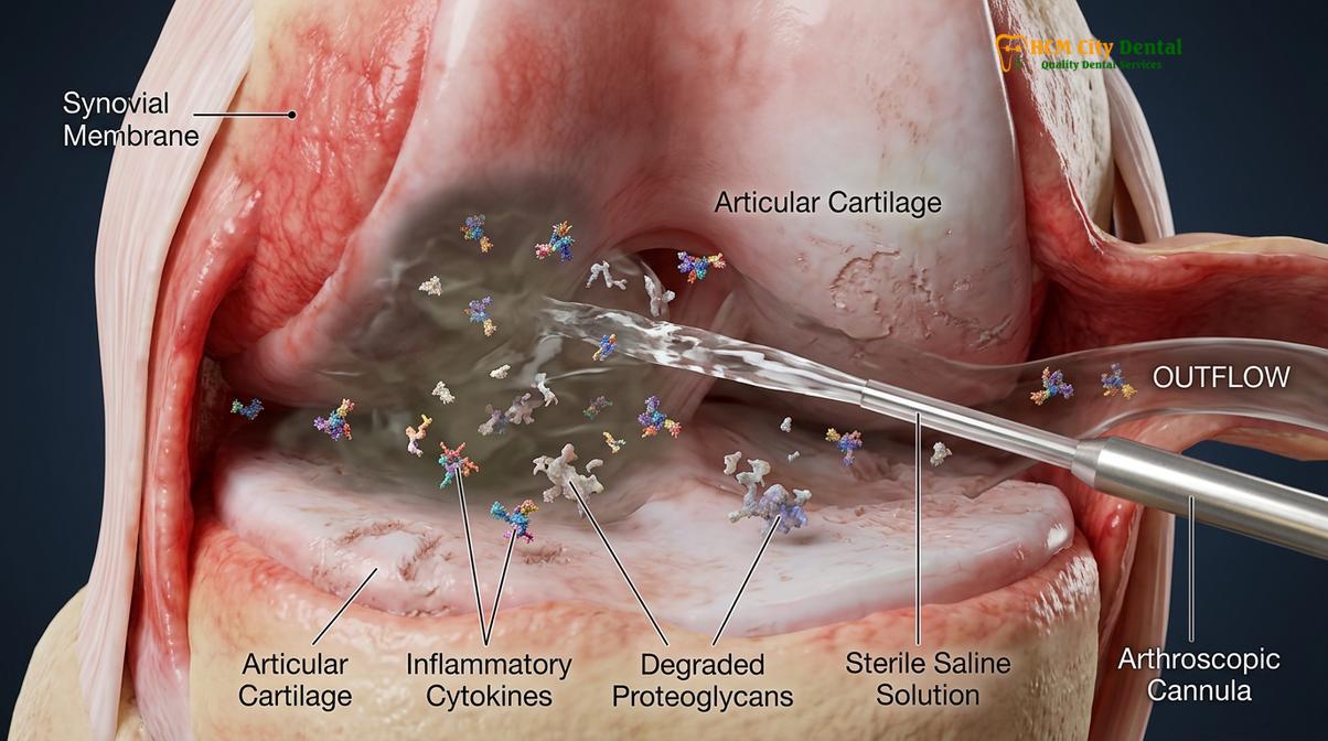 Visual illustration of TMJ Arthrocentesis Vietnam