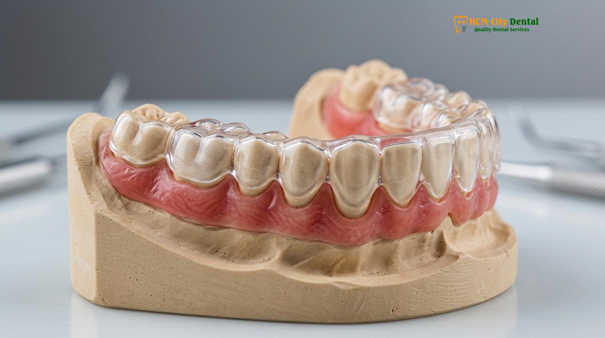 Clinical photography related to night guard for TMJ