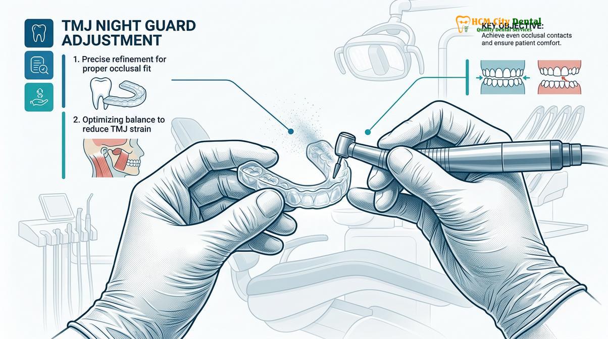 Summary diagram of night guard for TMJ
